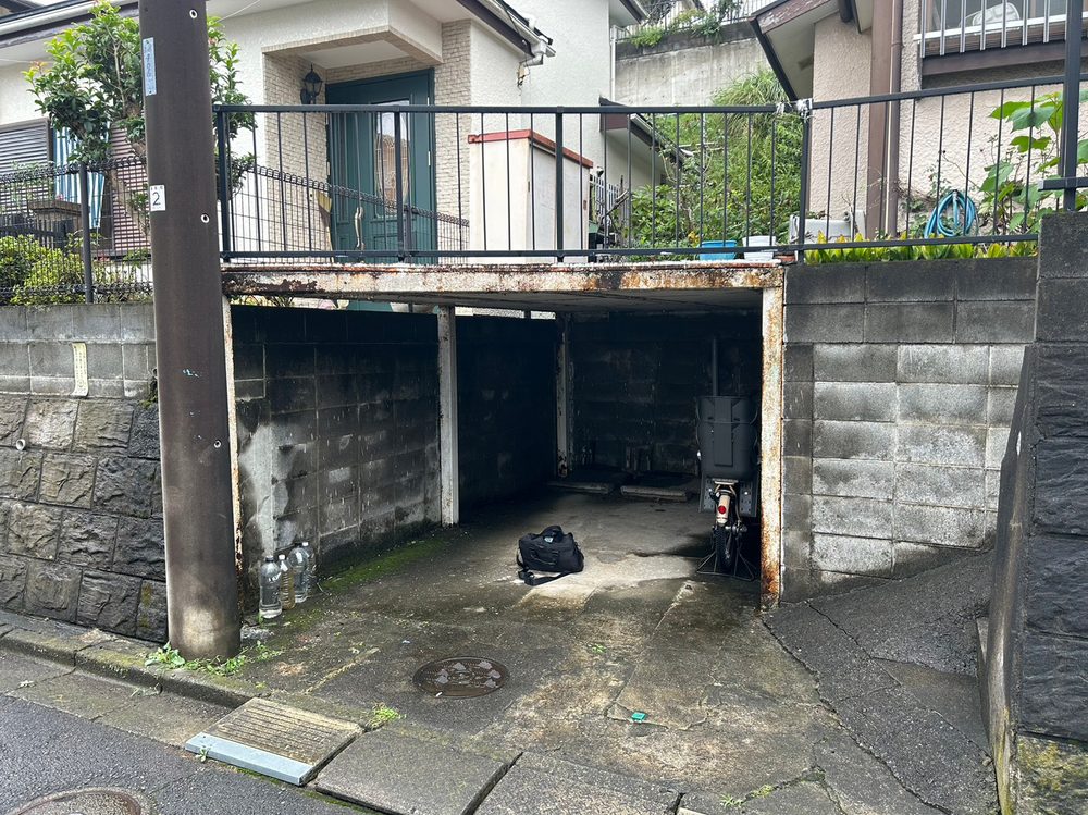 ガレージの施工前